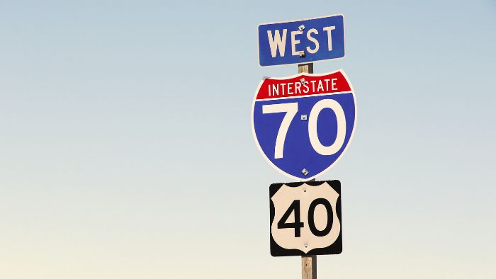 car-accident-lawyer-missouri-i70 Picture of interstate 70 highway sign where car accident could occur