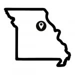 map-icon-graphic-of-missouri Outline graphic of the state of missouri